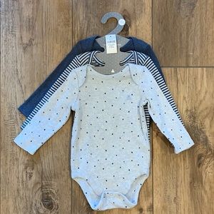 NWT Baby Gap Long-sleeved Bodysuits